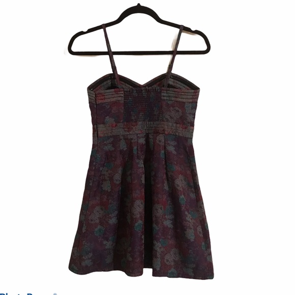 Free People vintage boho floral dress size 0 - Picture 2 of 3